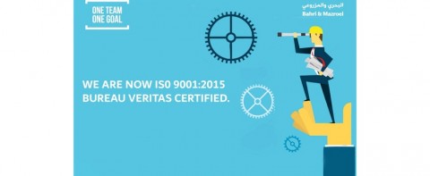 Bahri & Mazroei Group Companies are now ISO 9001:2015 Bureau Veritas Certified